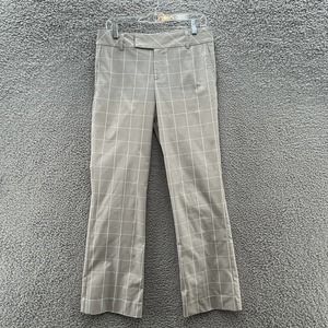 Fairway Fox Pants Light Beige Windowpane Flare Pockets Golf Pant